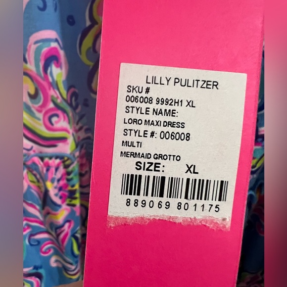 LILLY PULITZER Loro Maxi Dress - size XL -  NWT - Multi  Mermaid Grotto print - Picture 5 of 8